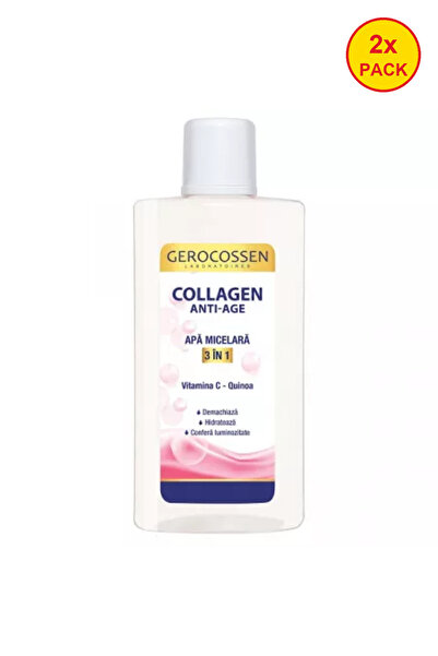 GEROCOSSEN 2x PACHET Apă micelară 3 în 1 cu colagen anti-îmbătrânire, 300 ml
