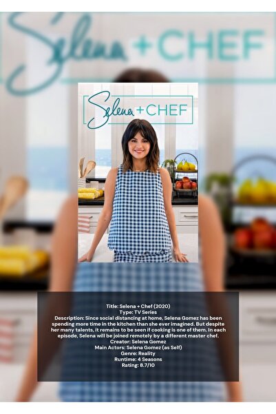 OEM Poster Infografic Selena și Bucătarul, Ghid Culinar, Carton 250g, A4