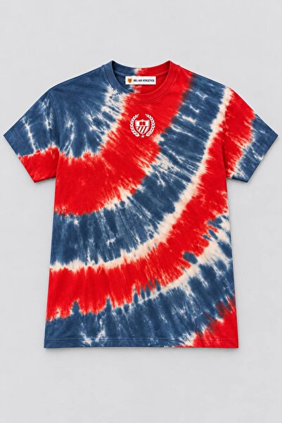 Generic Brand Bel-Air Athletics Batik Patterned High Print T-Shirt Crew Neck ...