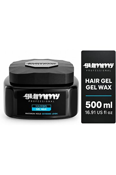 Gummy Hair Styling Gel Wax 500ml – Strong Hold & Long-Lasting Hair Gel for Me...