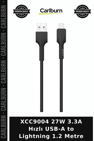 Carlburn XCC9004 27W 3.3A كابل بيانات سريع من USB-A إلى Lightning بطول 1.2 مت...