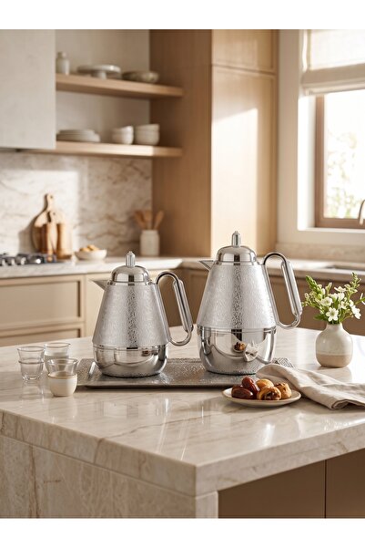 Generic Plastic Tea and Coffee Set 500ml +1L Modern Luxury Design for High-End Serving