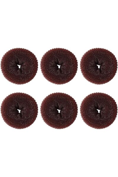 ASKIND 2.4 Inch Extra Small Hair Bun Maker for Kids, 6 Pcs Hair Bun Donut Soc...