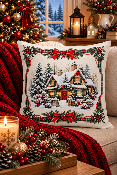 Bertille Home Novogodišnja serija dvostrano digitalno štampana navlaka za jas...