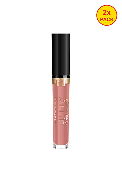 Max Factor Pachet de 2 rujuri lichide catifelate mate, nuanța 15 Nude Silk, 3...