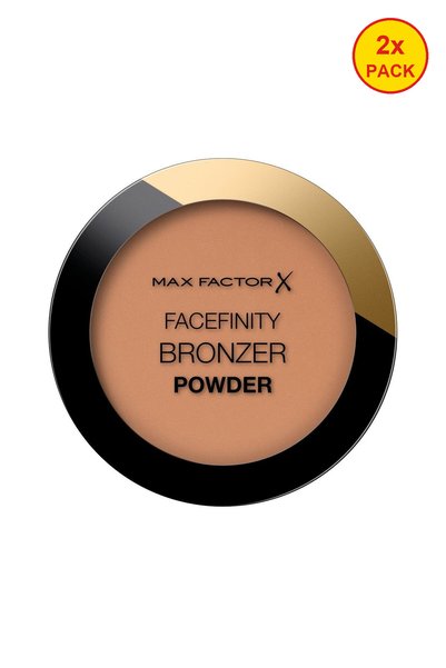 Max Factor 2x PACK Facefinity Compact Bronzing Powder – 001 Light Bronze