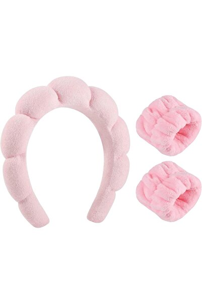 GENERAL Xing-Ruiyang Spa Headband for Washing Face and Wristband Set,Sponge F...