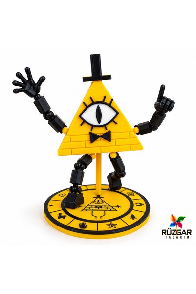Rüzgar Tasarım Gravity Falls Bill Cipher Esrarengiz Kasaba Dummy 13 Eklemleri...