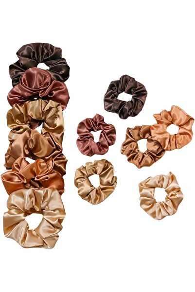 MAMLAKA 6pcs Pack Satin Silk Hair Scrunchies, Soft Satin Scrunchy for Teens K...