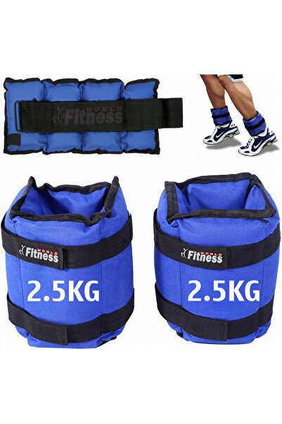 Fitness World حقيبة أوزان رملية، ثقالات رمل للذراع و القدمين كل قطعة 2 كيلو ب...