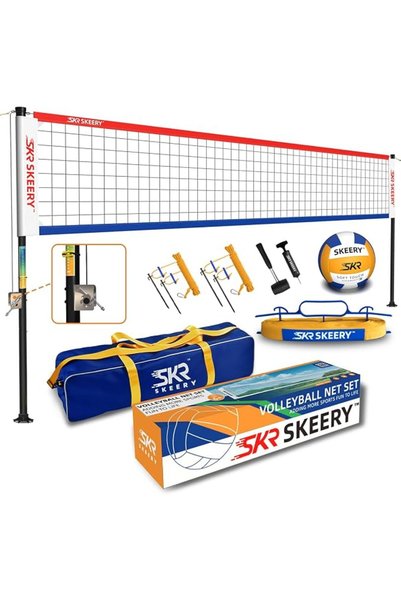 GENERAL SKEERY Outdoor Heavy Duty Volleyball Net Set, Anti-Sag Design, Adjust...