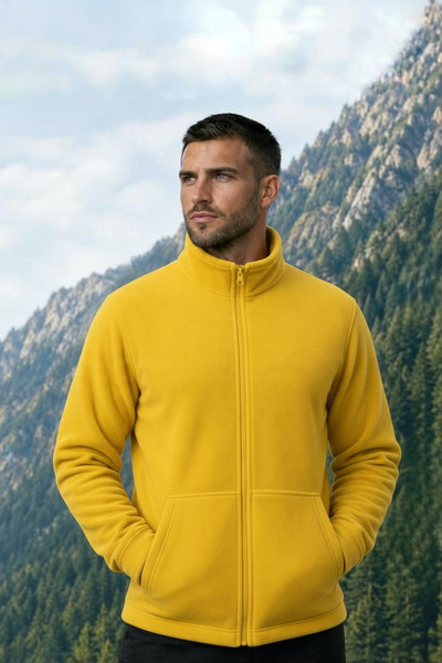 GİYU SHOP Men's Winter Outdor Fleece with Zipper Pockets