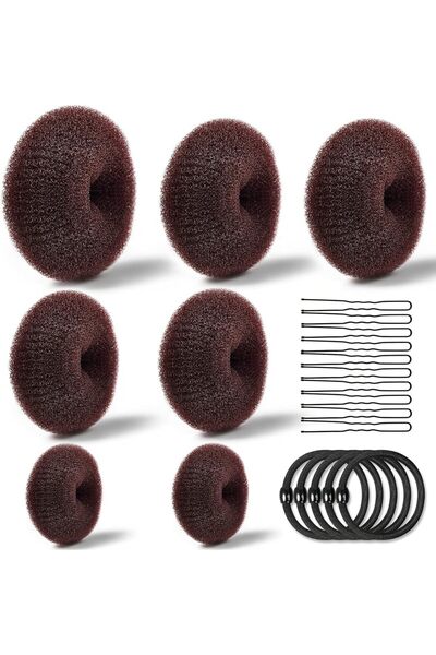 Lonimia Hair Bun Makers, Hair Styling Accessories Kit with 5 Bands& 20 Bobby ...