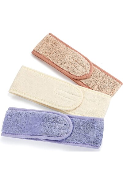 SYOSI 3 Pack Spa Facial Headbands, Adjustable Makeup Headband Stretch Towel w...