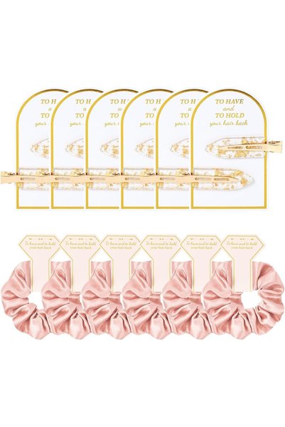 Yelajoy Soft Silk Satin Hair Accessories Set, Elegant Scrunchies, Hair Ties &...