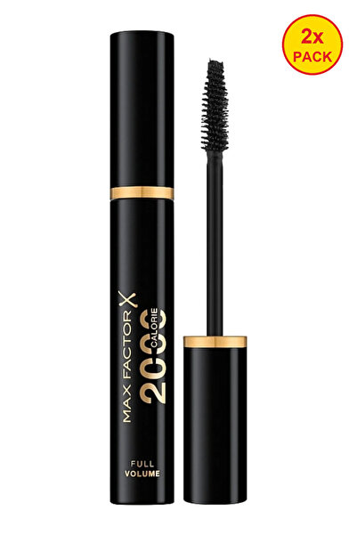 Max Factor 2x Πακέτο Μάσκαρα 2000 Calorie Volume 02 Μαύρο/Καφέ, 9 ml