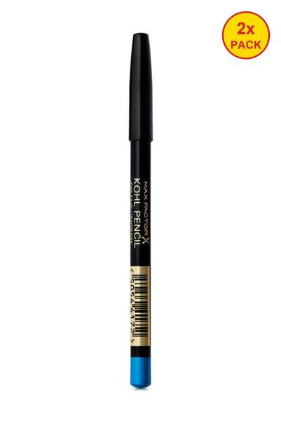 Max Factor Pachet 2x Creion de ochi albastru - Creion Kohl pentru ochi 80 Alb...