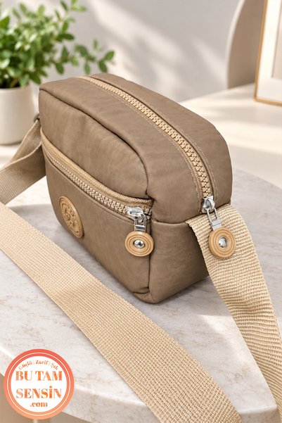 Bu Tam Sensin Vizon Kadın Postacı Omuz Çantası Su Geçirmez Krinkıl Kumaşlı Fe...