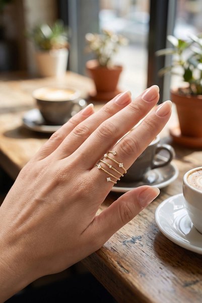 Lovesta Home Brass Gold Color Spiral Zircon Stone Model Women's Ring Tj-Byk4328