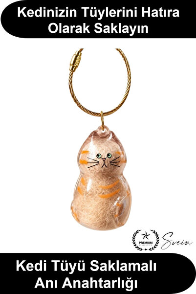 Svein # Breloc pisică, breloc transparent cu figurină de pisică, accesoriu su...