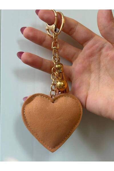 mixify Leopard Heart Tassel Keychain /Bag Charm/Car Ornament