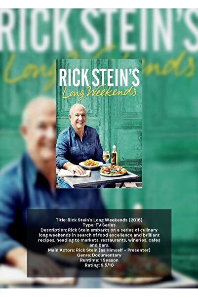 OEM Poster Infografic Weekenduri Lungi cu Rick Stein, Gastronomie, Carton 250...