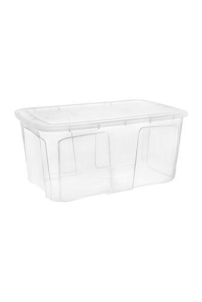 OEM Cutie de Depozitare din Plastic Transparentă 52 L cu Mânere, Ventilare – ...