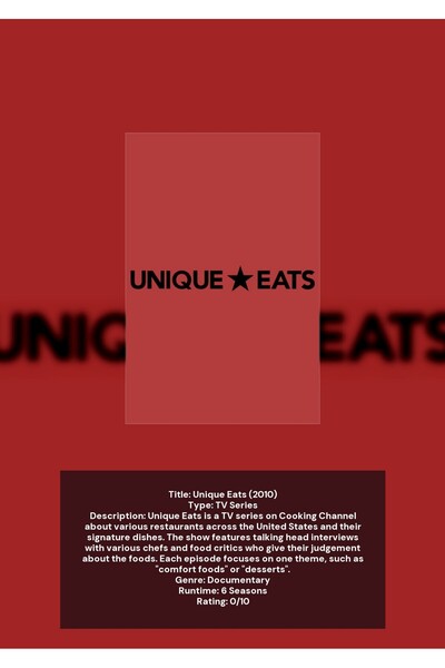 OEM Poster Infografic Mâncăruri Unice, Ghid Culinar, Carton 250g, A4