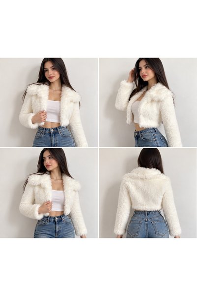 Genel Markalar Crop Yumuşak Ceket
