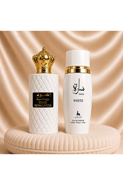 ZEIRA Set de 2 parfumuri orientale pentru femei - Sara White + Oud Romancia