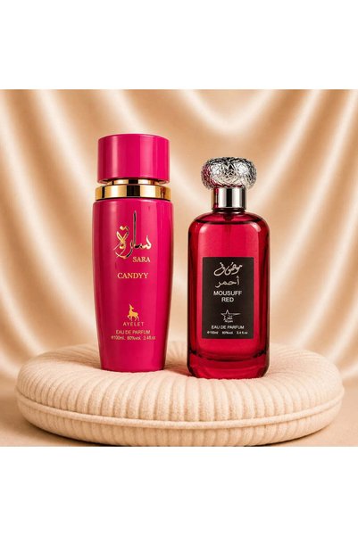 ZEIRA Set de 2 parfumuri orientale pentru femei - Sara Candy + Mousuff Red