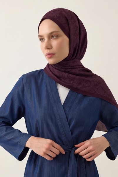 BONASERA EŞARP Women's Hijab Shawl Cotton Stylish Daily Shawl 75X185 cm
