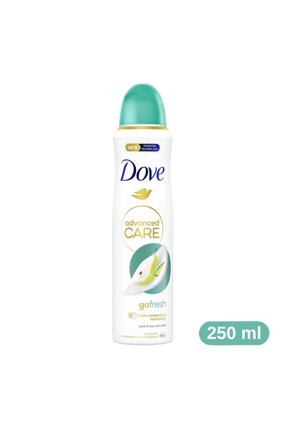 Dove Advanced Care Deodorant Spray, Go Fresh Pear & Aloe Vera, 250 ml