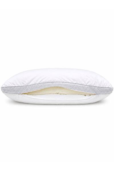 naseej 8H Deep Sleep Memory Foam Pillow with Soft Cotton Cover, Removable Zipper Design, 1400g, 50 × 70 cm