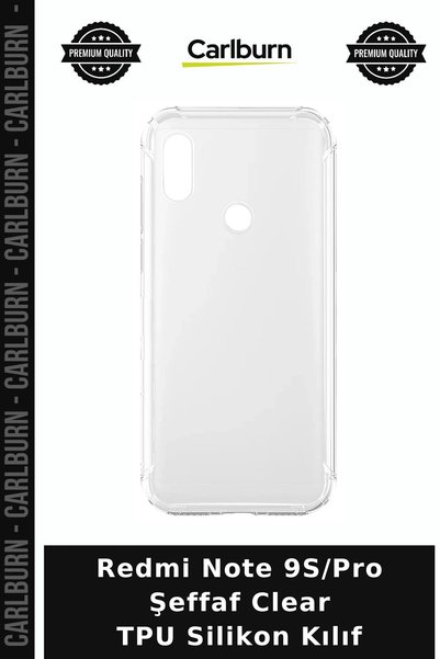 Carlburn حافظة حماية من السيليكون الشفاف من مادة TPU لهاتف Redmi Note 9S/Pro،...