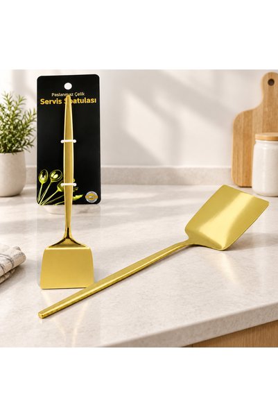 Bezos Gold Color Metal Serving Spatula