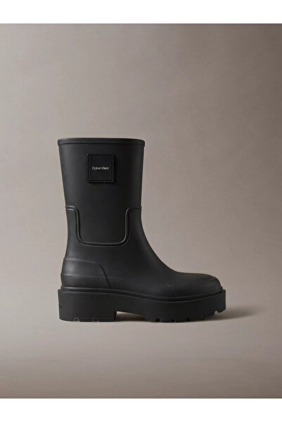 Calvin Klein Kadın Marka Logolu Günlük Kullanıma Uygun Siyah Bot & Bootie