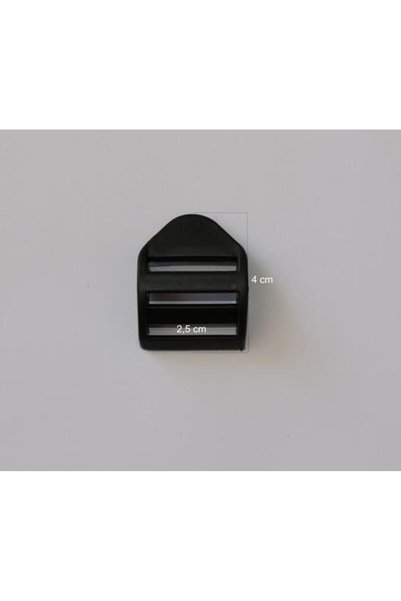 Mg Aksesuar Paracord Accessory Plastic Humpback Ladder Adjustment Buckle 2.5 cm Black * 20 Pcs