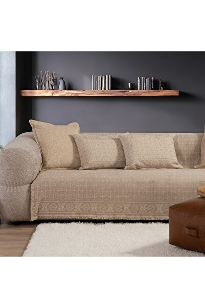 Nef Nef Homeware Nef-Nef Homeware Jeneria Μπεζ Ζακάρ Ριχτάρι Πολυθρόνας, 170 ...