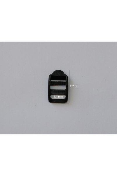 Mg Aksesuar Paracord Accessory Plastic Ladder Adjustment Buckle 1.1 cm Black *20 Pcs