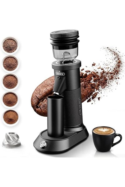 GENERAL مطحنة قهوة كهربائية HIBREW G5، 36 إعداد للطحن، هيكل من سبائك الألومنيوم