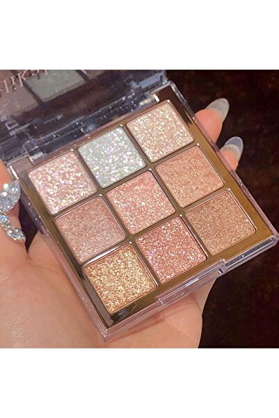 Elunivellassa 9-Color Eyeshadow Palette, High Pigmented Matte Shimmer Glitter...