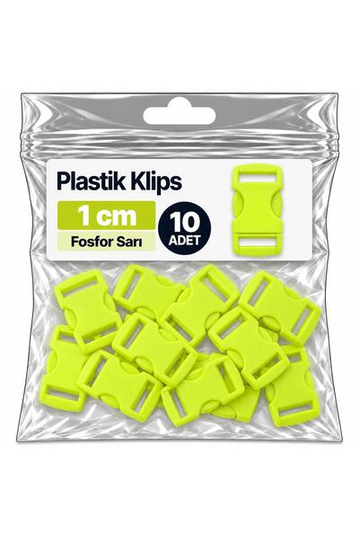 Mg Aksesuar Paracord Accessory Paracord Bracelet Plastic Clip 1 cm Phosphor Y...