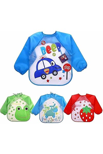 Novax 4 Pcs Kids Art Smocks, Waterproof Painting Aprons with Long Sleeve, 1-4...