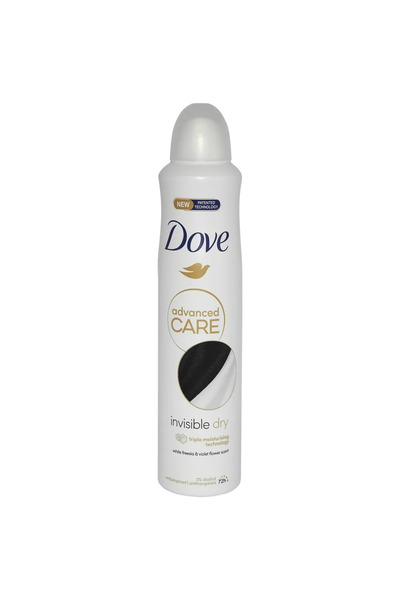 Dove Deo Invisible Dry 72h Antiperspirant Spray , Îngrijire Avansată, 250 ml