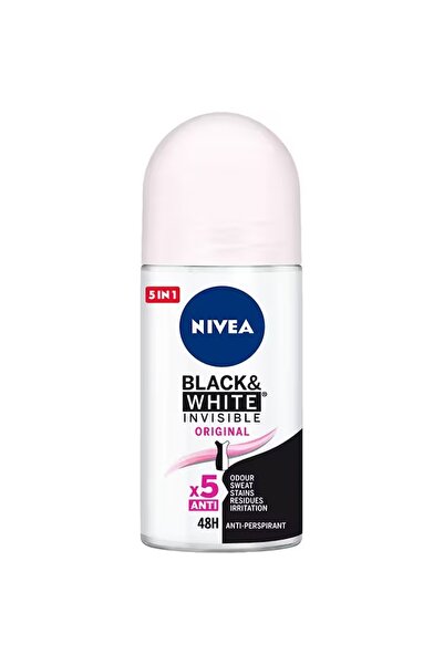 NIVEA Invisible for Black&White Clear Roll-on Deodorant , 50 ml