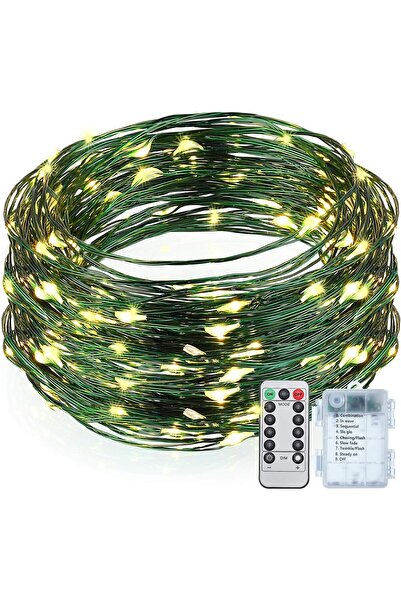 Generic Battery Operated Outdoor String Lights 33ft 100 LED Waterproof Fairy ...