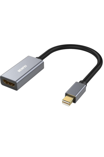 BENFEI Adaptor Video Benfei, MiniDisplayPort - HDMI, 1080P, Gri