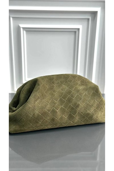 çkn sedat çakan çanta & fular & aksesuar Genuine Suede Leather Portfolio Women's Handbag