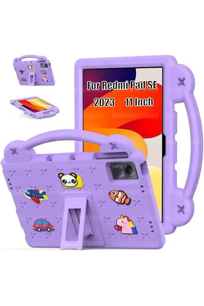 Lukione Compatible with Redmi Pad SE 11" 2023 Kids Tablet Case with Handle Stand